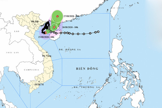 Thời tiết ngày 25/8: Bão số 4 đổi hướng, nhiều nơi tiếp tục mưa lớn