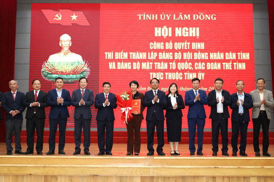 Lâm Đồng công bố thí điểm thành lập 2 Đảng bộ trực thuộc Tỉnh ủy
