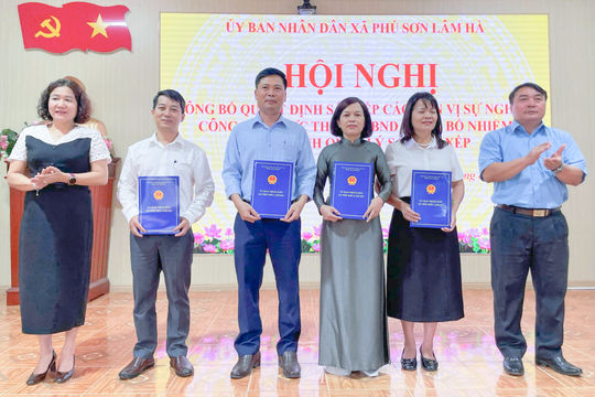 Xã Phú Sơn Lâm Hà kiện toàn tổ chức các cơ sở giáo dục