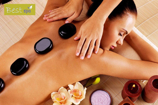 Đá nóng - Hot stone massage tại Best Spa Hoi An