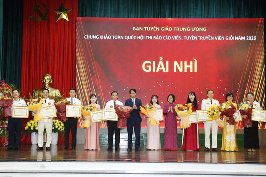 Lâm Đồng đoạt giải Nhì Chung khảo toàn quốc Hội thi Báo cáo viên, tuyên truyền viên giỏi năm 2026