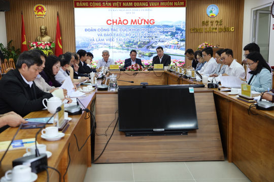 Cục Khoa học công nghệ và Đào tạo - Bộ Y tế làm việc với Sở Y tế Lâm Đồng