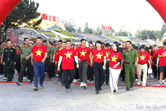 Lâm Đồng dẫn đầu cả nước đăng ký “Cùng Việt Nam tiến bước” với hơn 174 triệu bước chân