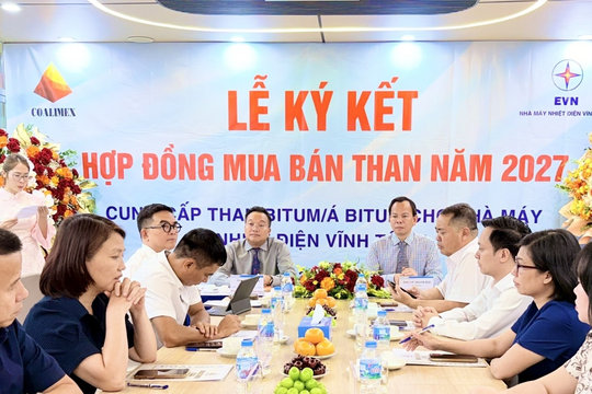 Nhà máy Nhiệt điện Vĩnh Tân 4 : Ký kết hợp đồng nhập khẩu 5,1 triệu tấn than trong năm 2027