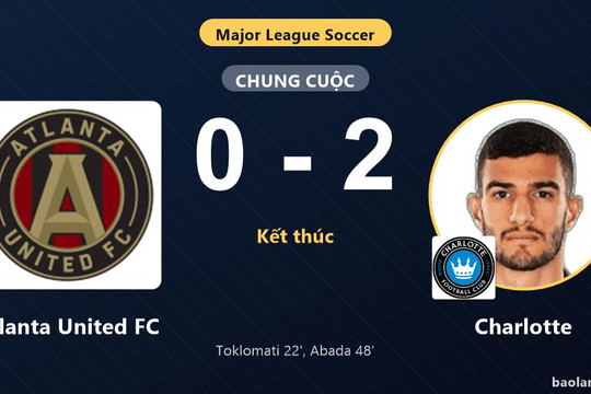 Hạ gục Atlanta United FC 2-0, Charlotte củng cố vị thế trong top 5 MLS