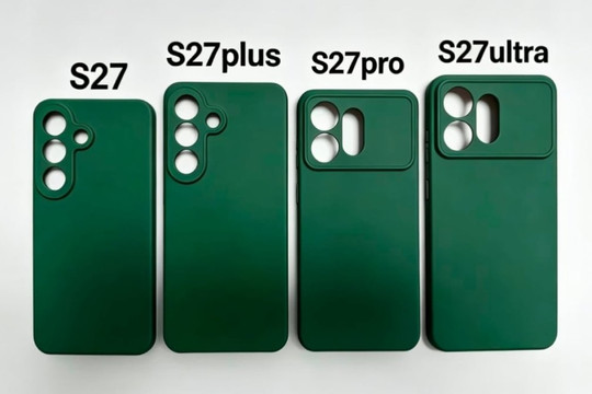 Lộ diện thiết kế Galaxy S27 series qua ốp lưng: Bản Pro và Ultra đổi cụm camera ngang mới