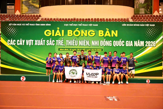 Lâm Đồng giành 4 huy chương Vàng tại Giải bóng bàn trẻ quốc gia 2026