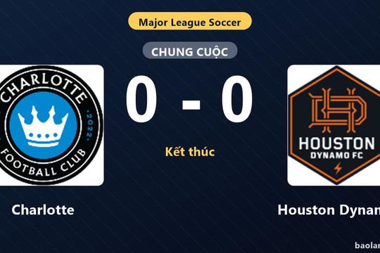 Thống kê trận đấu Charlotte 0-0 Houston Dynamo: Trận hòa không bàn thắng