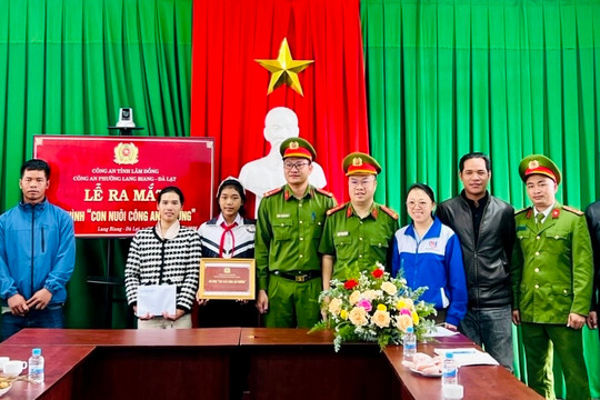 Công an phường Lang Biang - Đà Lạt ra mắt mô hình “Con nuôi Công an phường”