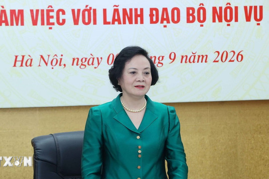 Bộ Nội vụ phải chuyển mạnh từ tư duy quản lý sang kiến tạo phát triển