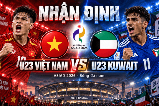 Nhận định U23 Việt Nam vs U23 Kuwait: Quốc Việt và bài toán phá sức mạnh Tây Á