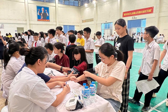 Đề xuất các dịch vụ kỹ thuật y tế khám sức khỏe định kỳ, kiểm tra sức khỏe đầu năm học với người từ 6-18 tuổi