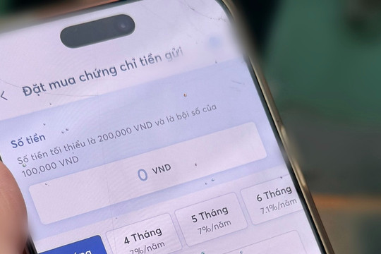 Lãi suất chứng chỉ tiền gửi MB ngày 21/9/2026 điều chỉnh giảm từ 0,1 đến 1,3 điểm phần trăm