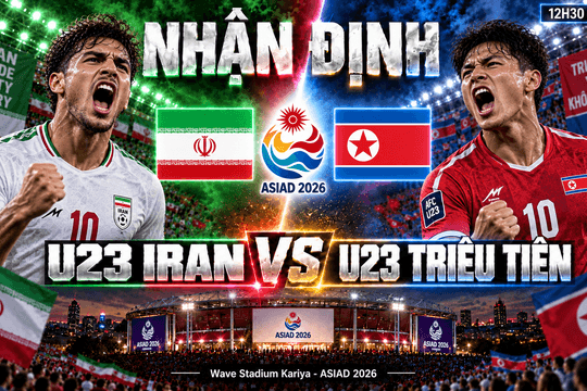Nhận định bóng đá U23 Iran vs U23 Triều Tiên: Ghandipour và lợi thế trong trận quyết định