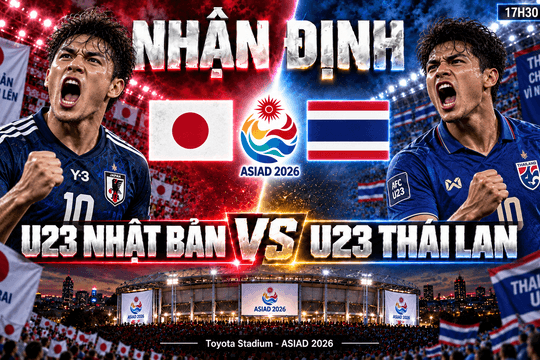 Nhận định bóng đá U23 Nhật Bản vs U23 Thái Lan: Nhà vô địch châu Á tranh ngôi đầu bảng A