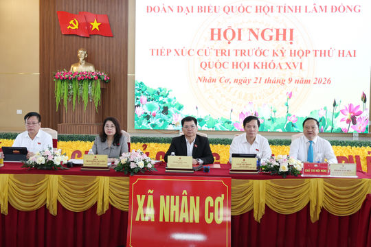 Đại biểu Quốc hội tiếp xúc cử tri tỉnh Lâm Đồng