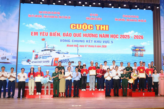 Học sinh 14 xã, phường, đặc khu ven biển Lâm Đồng sẽ tham gia chương trình “Em yêu biển đảo quê hương”