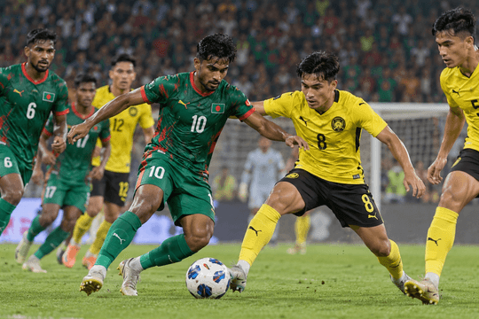 Trực tiếp tỉ số Bangladesh vs Malaysia: Harimau Malaya nhỉnh hơn, Bangladesh chờ thời cơ