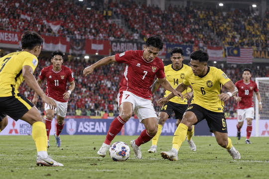 Trực tiếp tỉ số Indonesia vs Malaysia: Đại chiến ngôi đầu tại Gelora Bung Karno