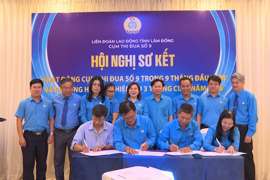 Cụm thi đua số 9 chăm lo quyền lợi người lao động