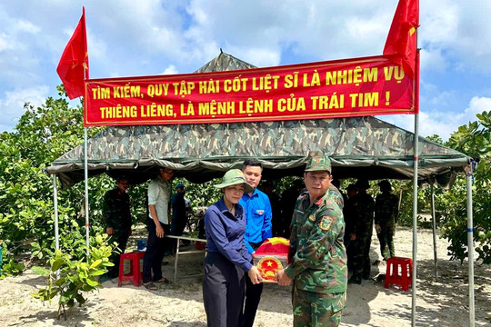 Quy tập thêm 1 hài cốt liệt sĩ tại Sơn Mỹ