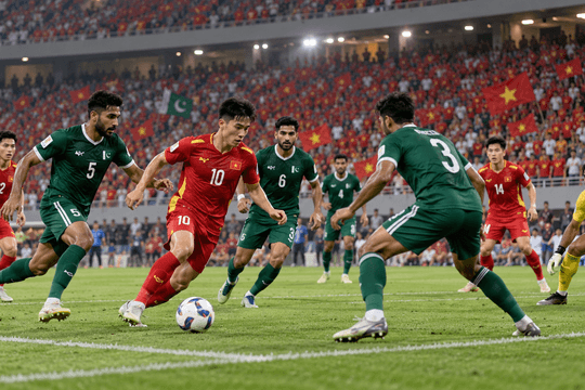 Trực tiếp tỉ số Việt Nam đấu với Pakistan ngày 2/10/2026: Bài kiểm tra khả năng dứt điểm của Những chiến binh Sao Vàng
