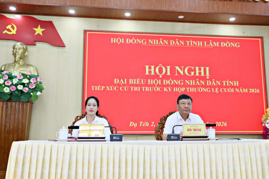 Phó Bí thư Tỉnh ủy Lâm Đồng Bùi Thắng tiếp xúc cử tri tại khu vực Đạ Tẻh