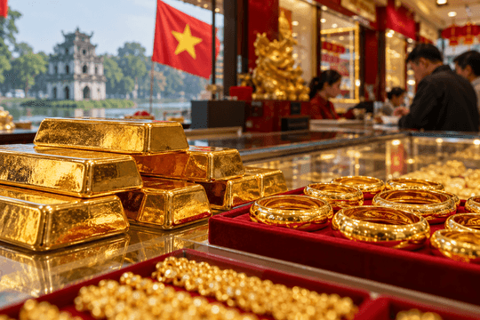 Giá vàng 9999 hôm nay trưa 6/10/2026: SJC, DOJI, BTMC, nhẫn và vàng thế giới