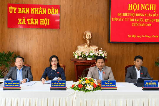 Cử tri xã Tân Hội kiến nghị tháo gỡ nhiều vướng mắc về hạ tầng, đất đai