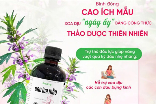 Đau bụng kinh âm ỉ: TPBVSK Bình Đông Cao Ích Mẫu hỗ trợ trong trường hợp nào?