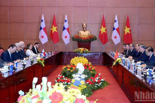 Tổng Bí thư, Chủ tịch nước Tô Lâm hội đàm với Tổng thống Panama Jose Raul Mulino