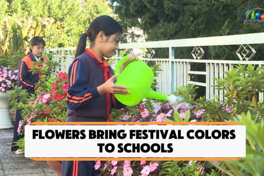 Flowers Bring Festival Colors to Schools
