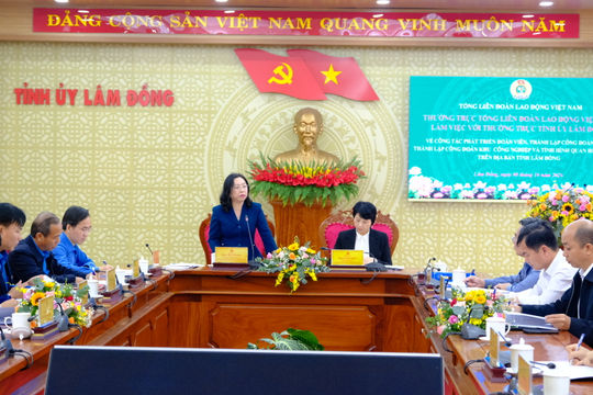 Lâm Đồng tăng cường phát triển đoàn viên, thành lập Công đoàn cơ sở