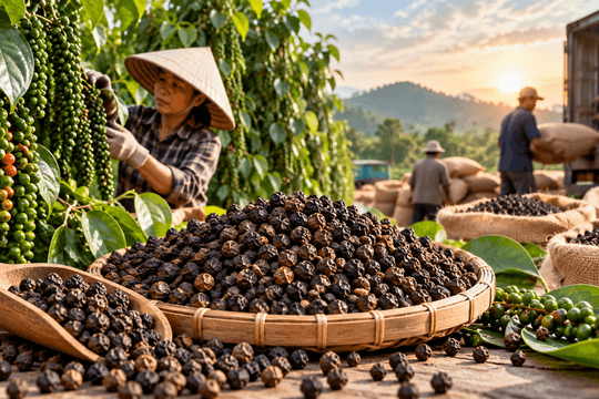 Giá tiêu hôm nay 8/10/2026: Giảm tới 1.500 đồng/kg, Lâm Đồng vẫn cao nhất cả nước