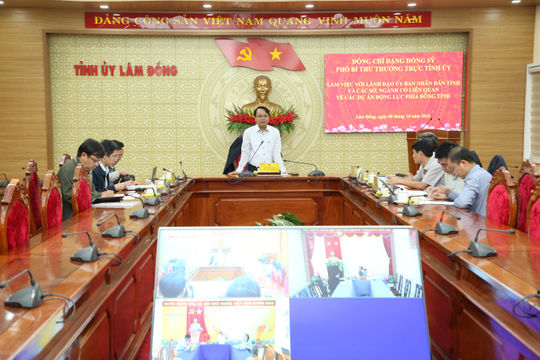 Rà soát tiến độ các dự án động lực phía Đông Lâm Đồng
