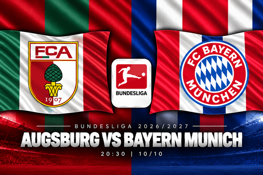 Lịch sử đối đầu Augsburg vs Bayern Munich: Kane chờ nối dài ưu thế, Augsburg mơ viết lại cú sốc derby Bavaria