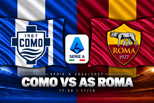 Lịch sử đối đầu Como vs AS Roma: Fabregas chờ nối dài mạch thắng tại Sinigaglia, Roma của Gasperini quyết giữ ngôi đầu
