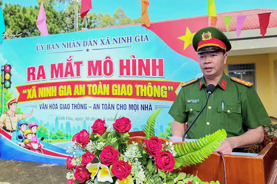 Ninh Gia xây dựng xã an toàn giao thông