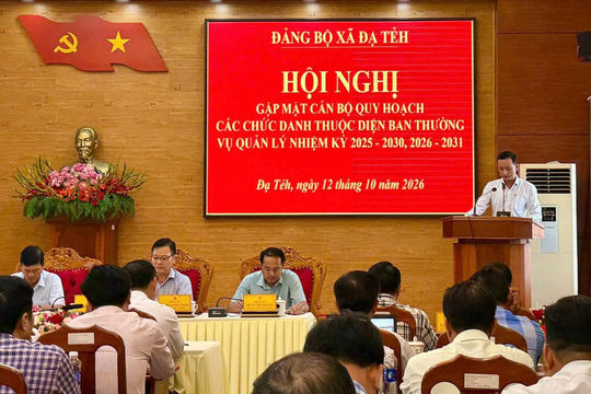 Đạ Tẻh chú trọng xây dựng đội ngũ cán bộ kế cận đáp ứng yêu cầu nhiệm vụ