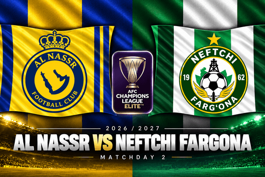 Lịch sử đối đầu Al Nassr vs Neftchi Fargona: Ronaldo lần đầu chạm trán đại diện Uzbekistan ngày mai