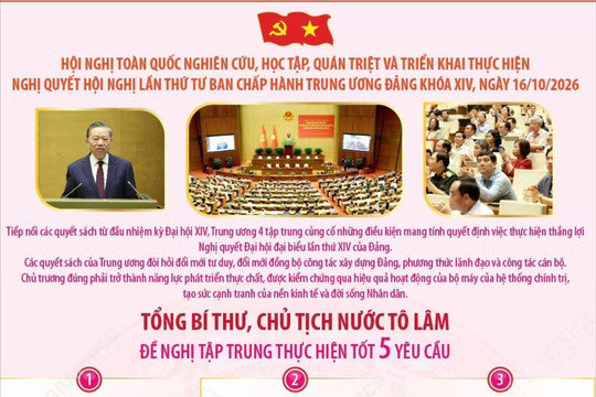 Tổng Bí thư, Chủ tịch nước Tô Lâm đề nghị tập trung thực hiện tốt 5 yêu cầu