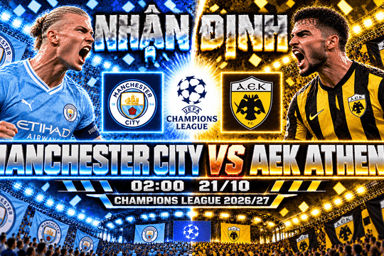 Nhận định bóng đá Manchester City vs AEK Athens: Haaland bỏ ngỏ, Maresca tìm lời giải tại Etihad