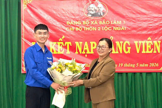Bảo Lâm 1 chú trọng công tác tạo nguồn, kết nạp đảng viên