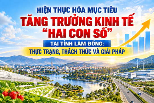 Hiện thực hóa mục tiêu tăng trưởng kinh tế "hai con số" tại tỉnh Lâm Đồng: Thực trạng, thách thức và giải pháp