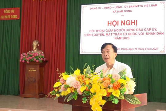 Đảng bộ xã Nam Dong: Lấy hiệu quả công việc và niềm tin của Nhân dân làm thước đo