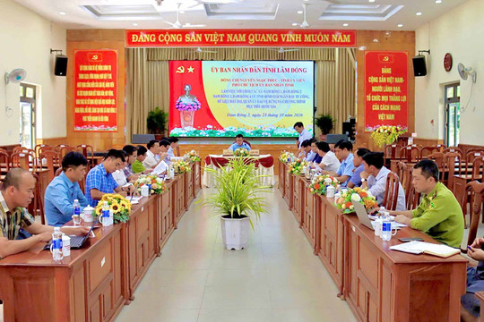 Lâm Đồng thúc tiến độ các nhiệm vụ trọng tâm tại 4 xã vùng Đam Rông