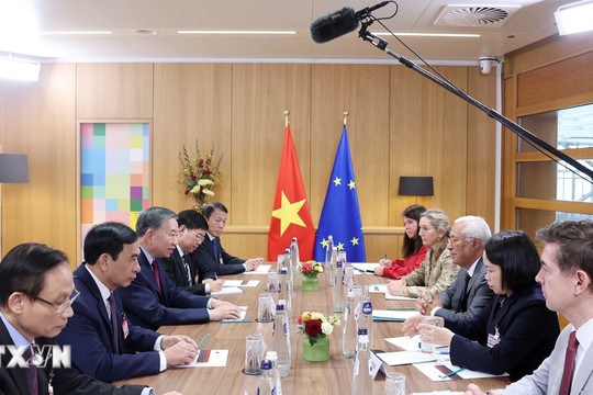 Tổng Bí thư, Chủ tịch nước Tô Lâm hội đàm Chủ tịch Hội đồng châu Âu António Costa