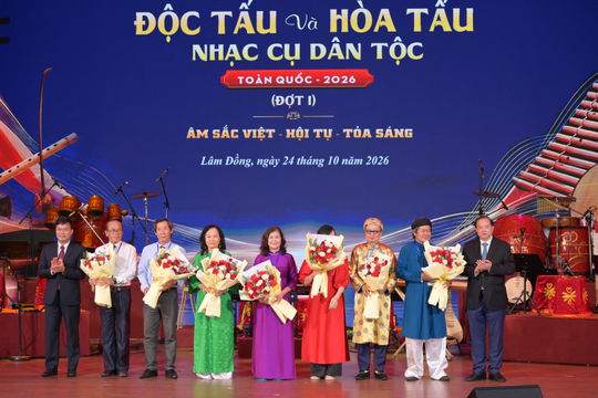 Khai mạc cuộc thi “Độc tấu và Hòa tấu nhạc cụ dân tộc toàn quốc năm 2026” tại Lâm Đồng