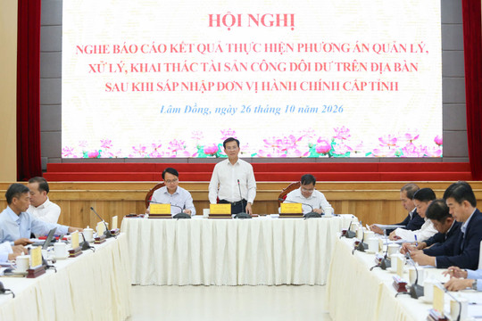 Đến ngày 15/11, Lâm Đồng phải xử lý xong tài sản công dôi dư