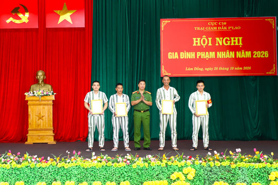 Trại giam Đắk P’lao tăng cường phối hợp với gia đình giáo dục, cải tạo phạm nhân